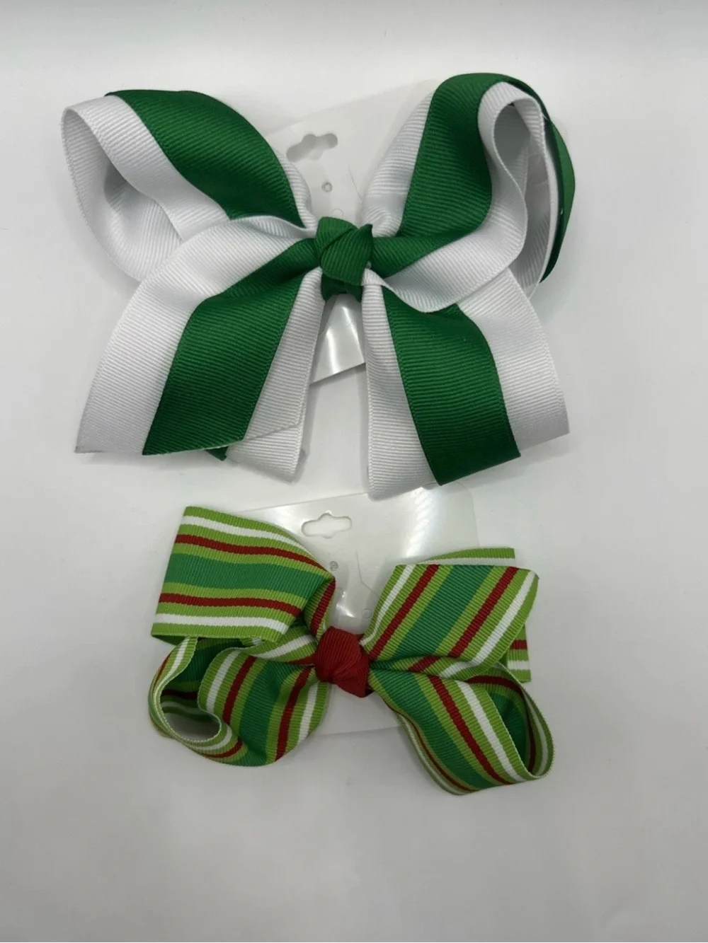 Handmade Toddler Little Girl Hair Bows Multicolor Clip On Holiday Non Slip Girly